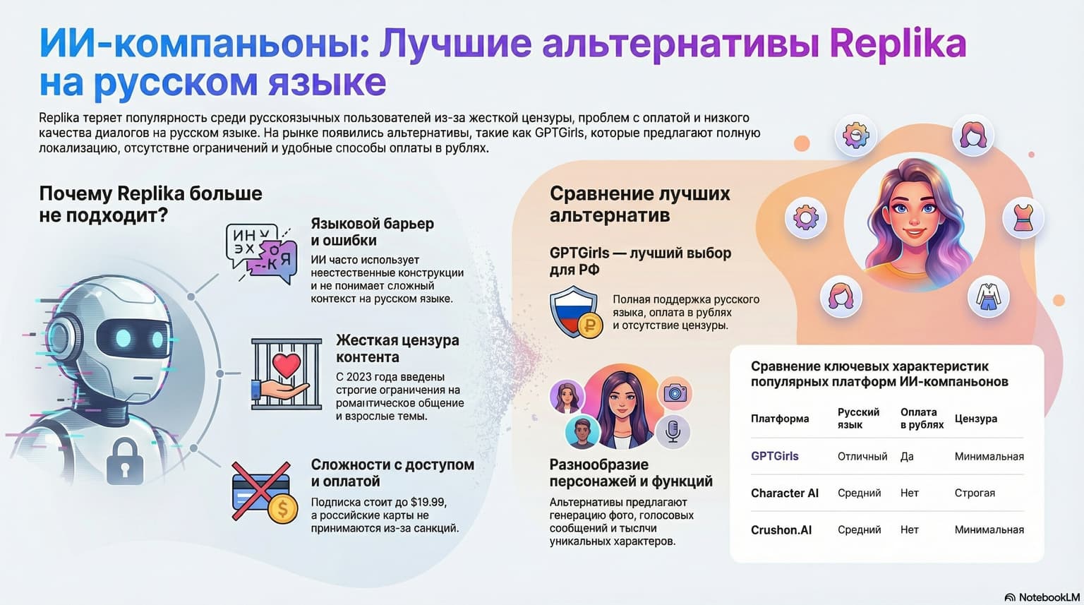 Аналог Replika на русском — 5 лучших альтернатив