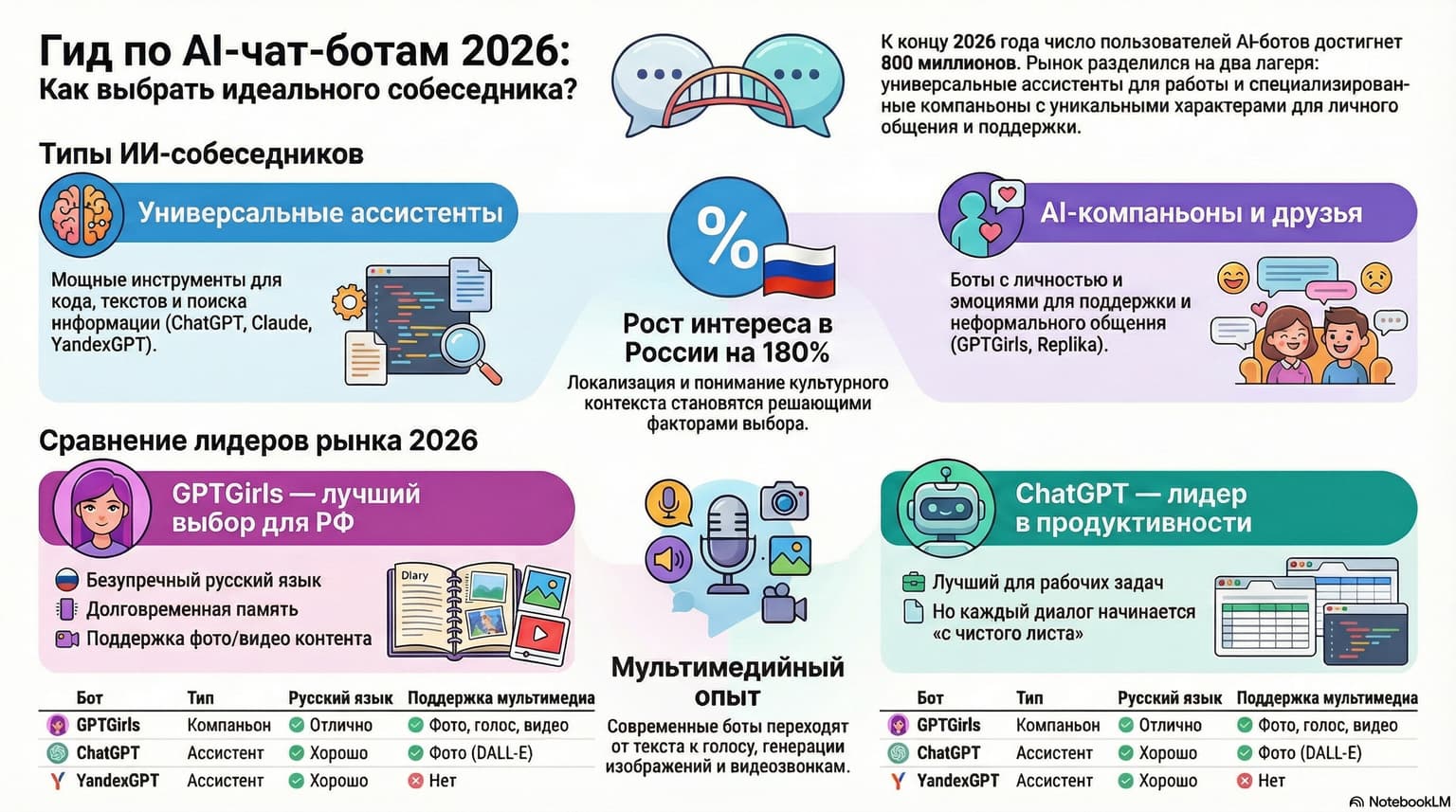 Бот для общения с ИИ — какой выбрать в 2026
