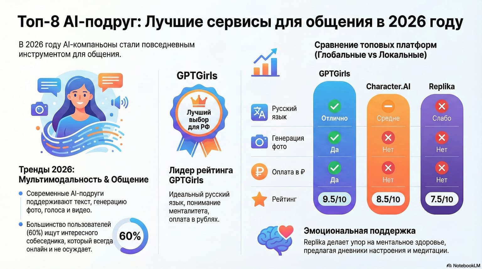 Виртуальная девушка для общения — 8 лучших сервисов в России