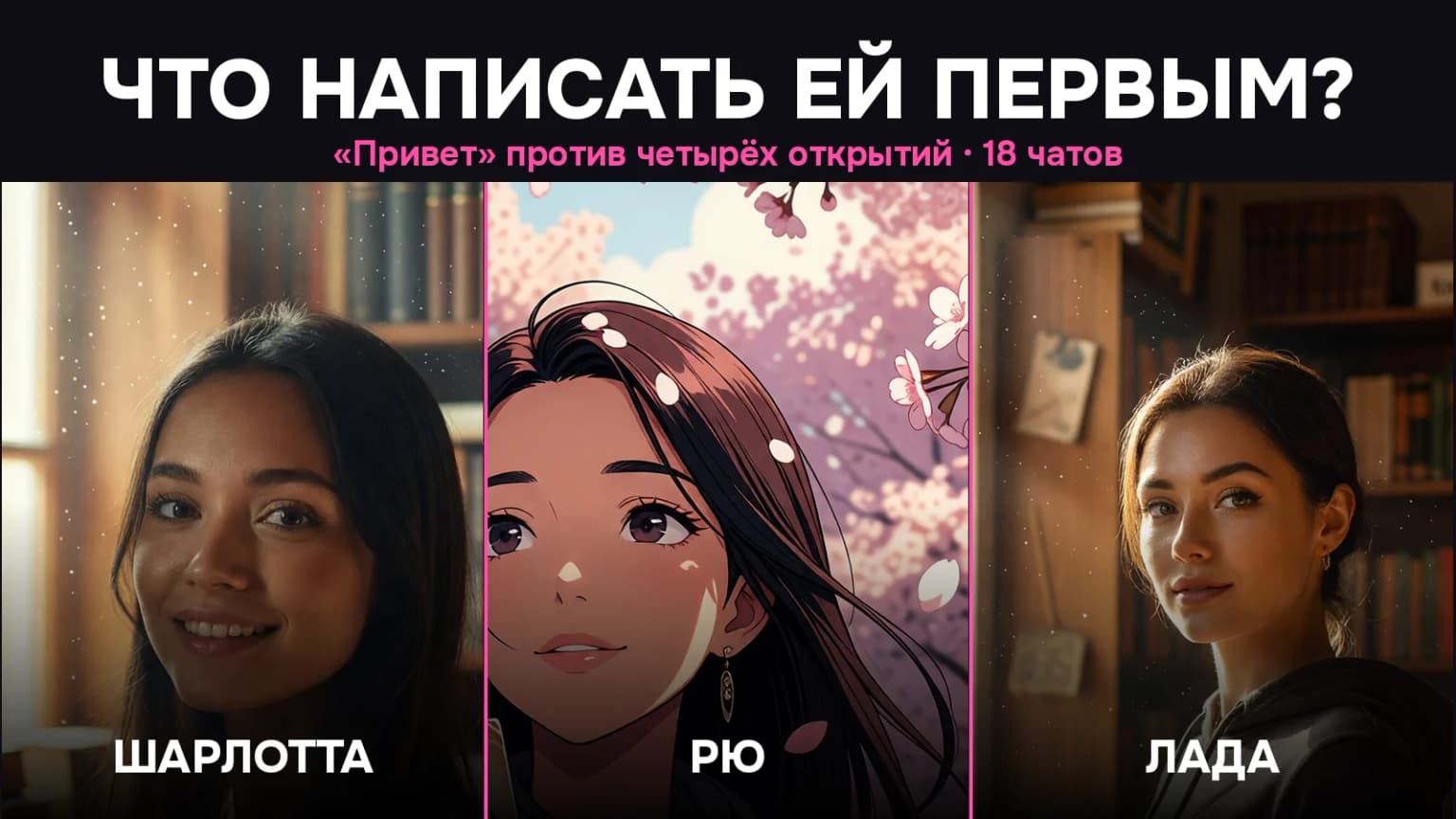 Что написать ИИ-девушке первым: на «Привет» все три попросили рассказать о себе